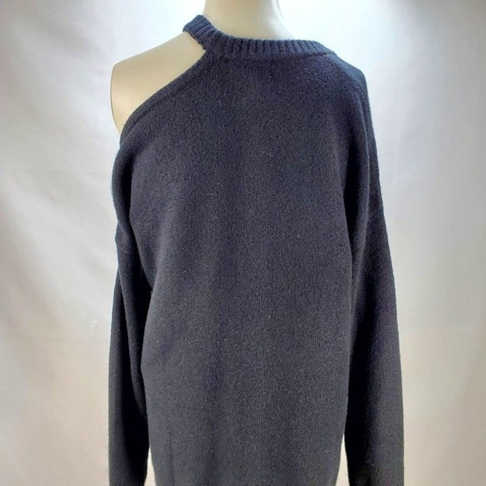 Open Edit Oversize Single Cold Shoulder Cotton Bl… - image 6